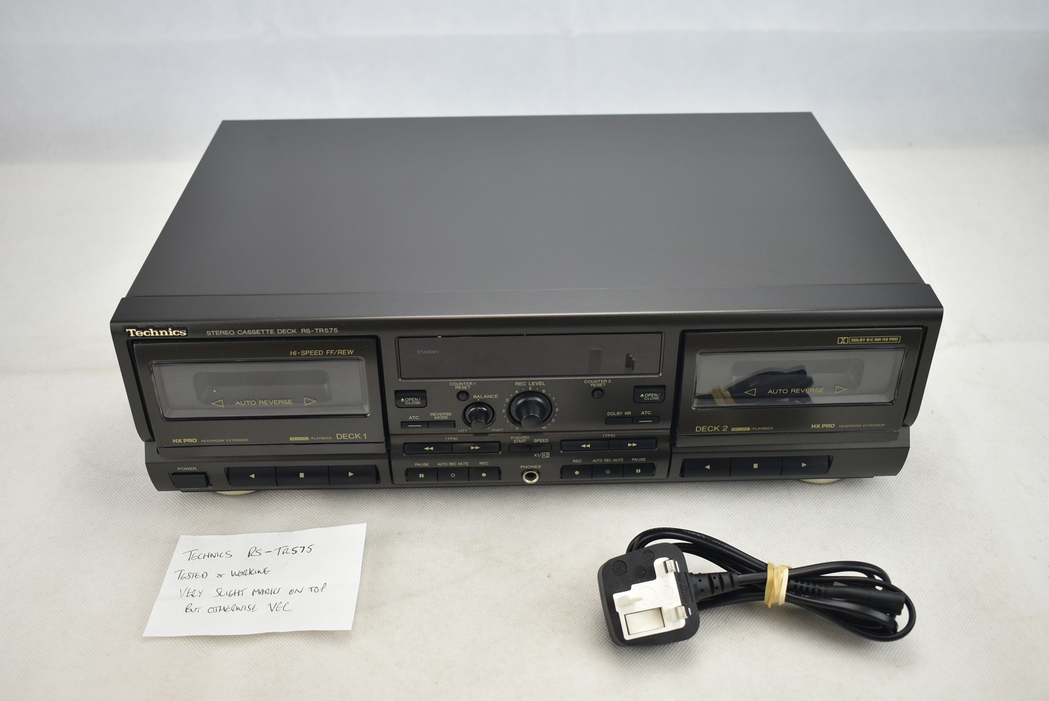 Picture of Technics RS-TR575 Cassette Player & Recorder | Working | Good condition