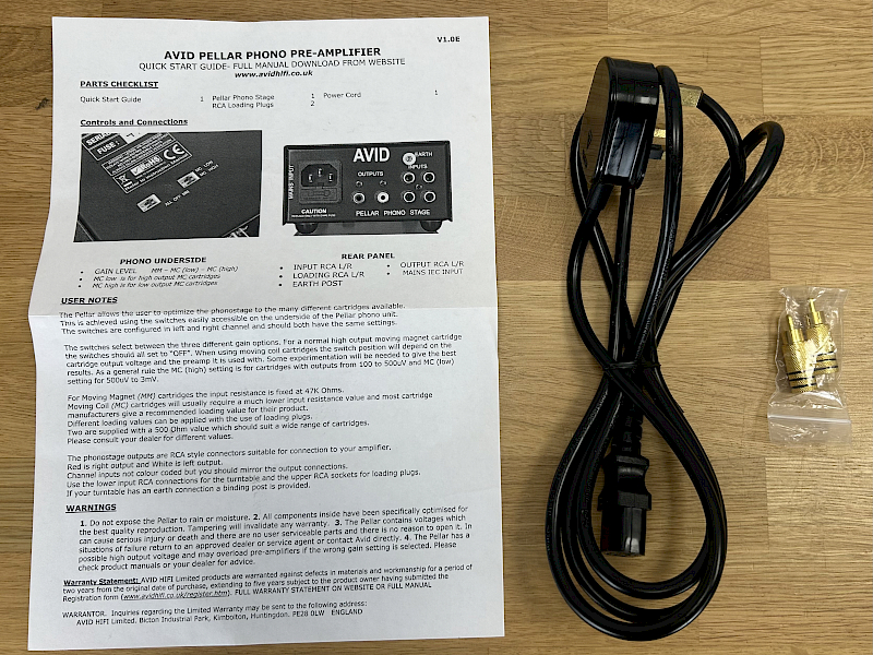 AVID Pellar Phono Stage for sale - image 1