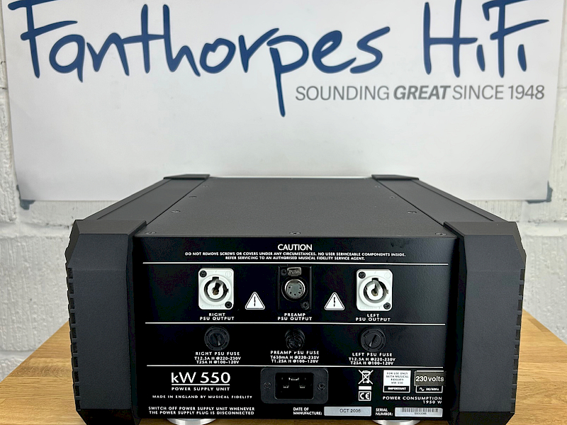 Musical Fidelity KW550 Integrated Valve Amplifier & PSU for sale - image 1