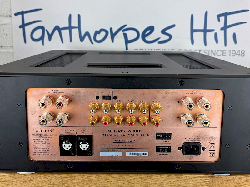 Musical Fidelity Nu-Vista 800 Integrated Amplifier for sale - image 1